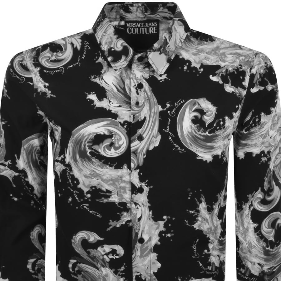 Image number 2 for Versace Jeans Couture Long Sleeve Shirt Black