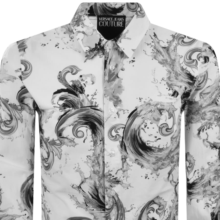 Image number 2 for Versace Jeans Couture Long Sleeve Shirt White