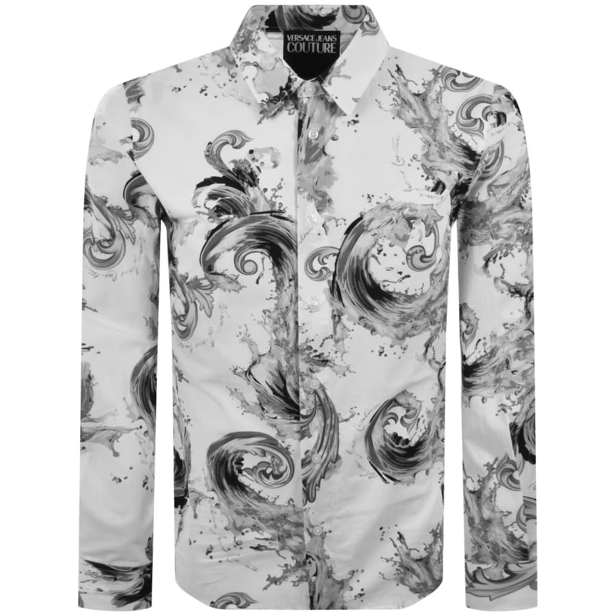 Image number 1 for Versace Jeans Couture Long Sleeve Shirt White