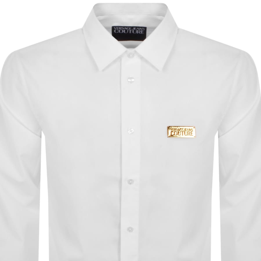 Image number 2 for Versace Jeans Couture Long Sleeve Shirt White