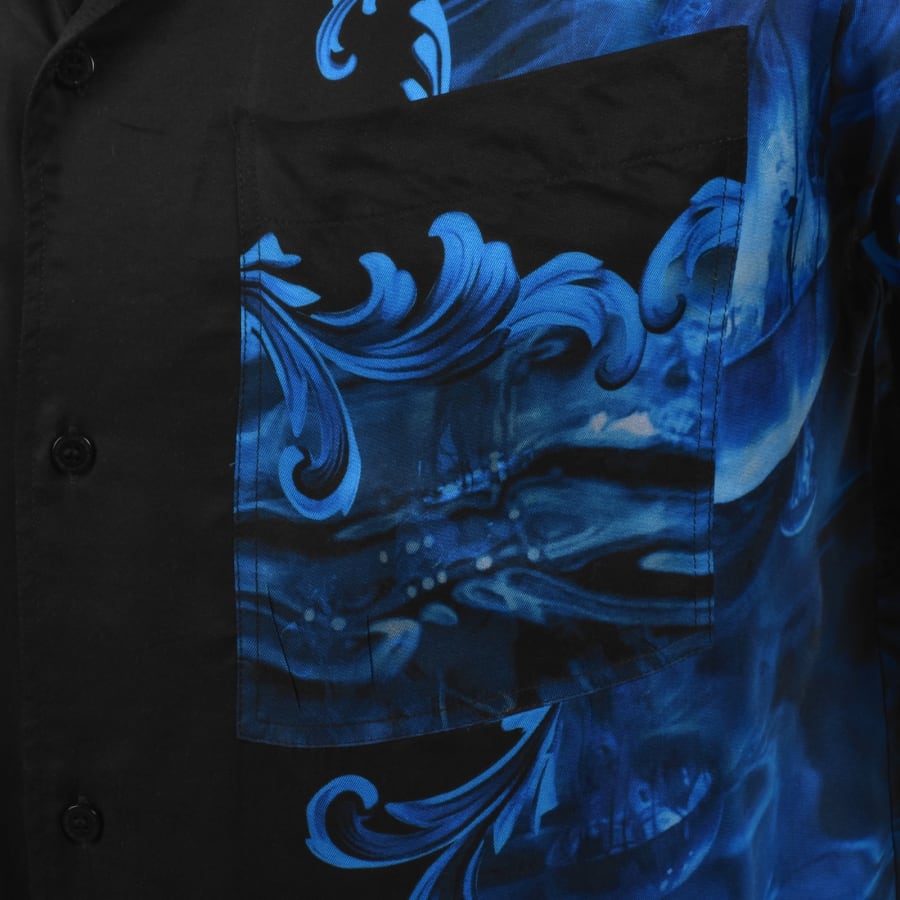 Image number 3 for Versace Jeans Couture Short Sleeve Shirt Black