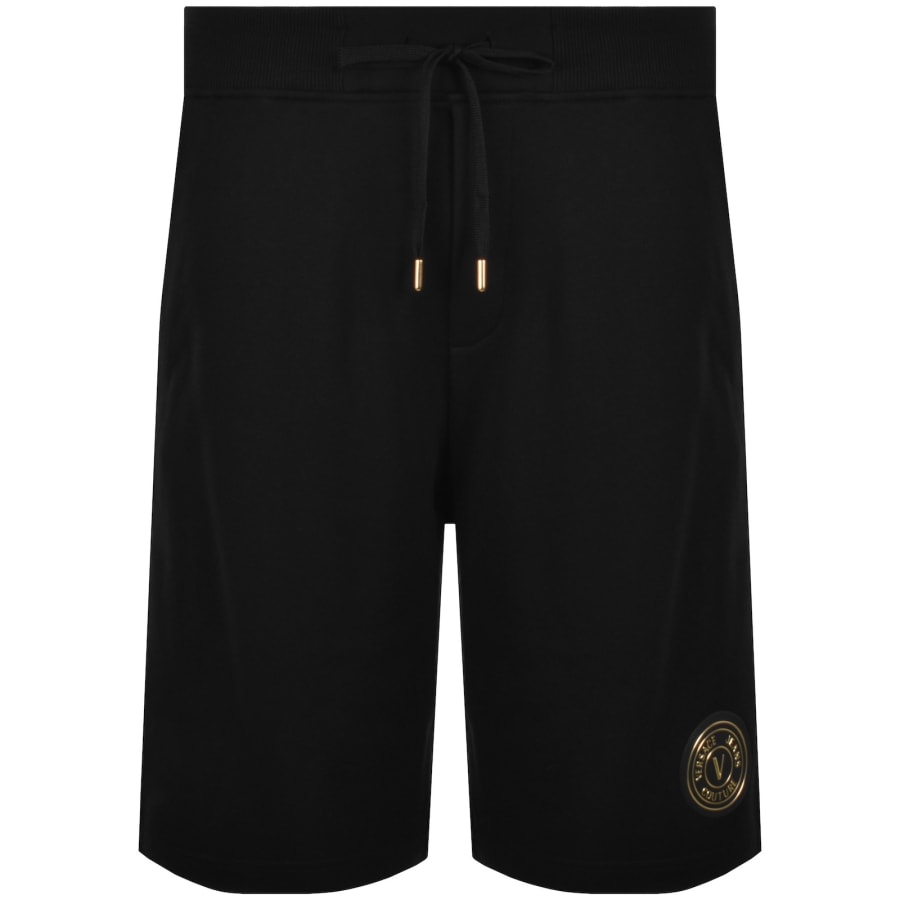 Image number 1 for Versace Jeans Couture V Emblem Shorts Black