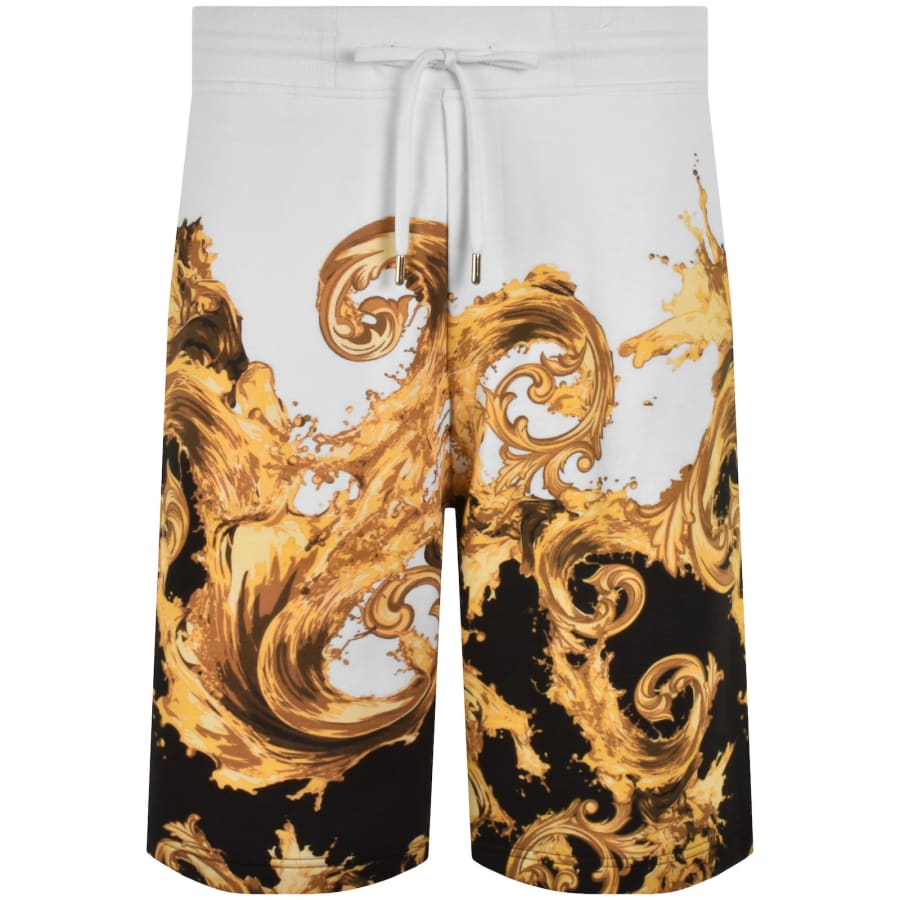Image number 1 for Versace Jeans Couture Wave Baroque Shorts White