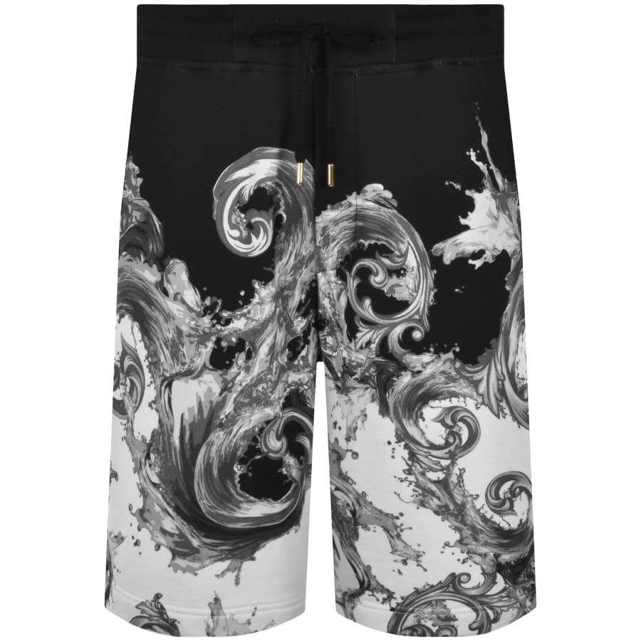 Image number 1 for Versace Jeans Couture Wave Baroque Shorts Black