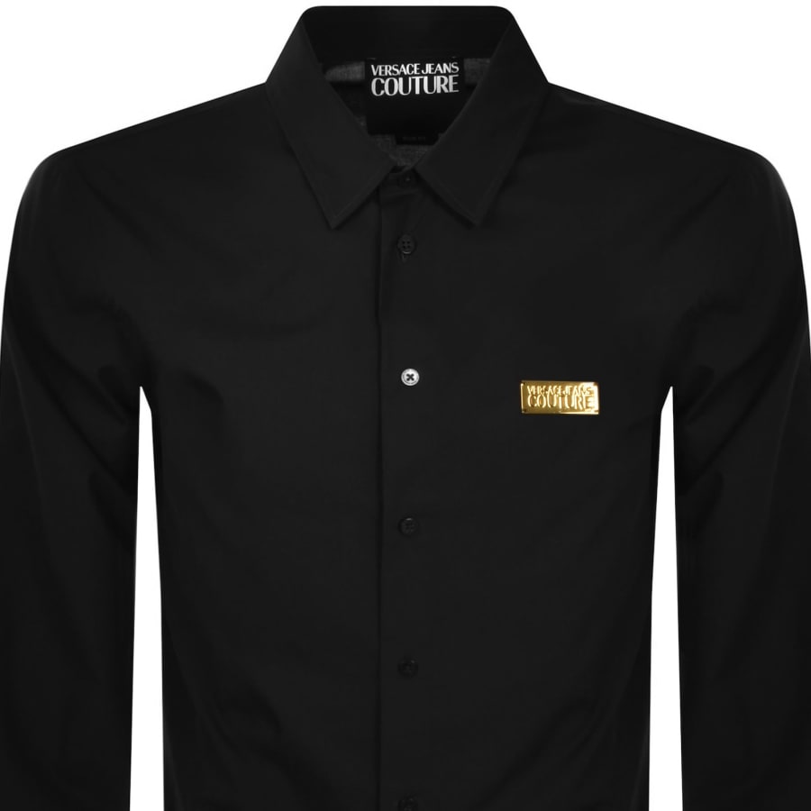 Image number 2 for Versace Jeans Couture Long Sleeve Shirt Black