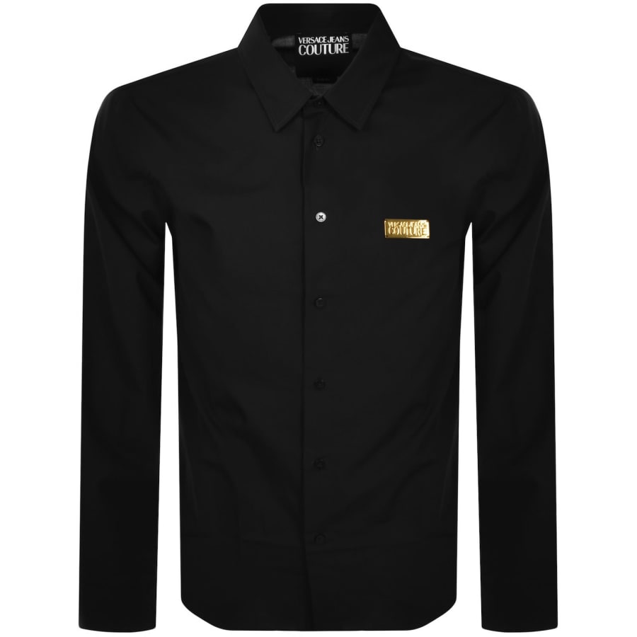 Image number 1 for Versace Jeans Couture Long Sleeve Shirt Black