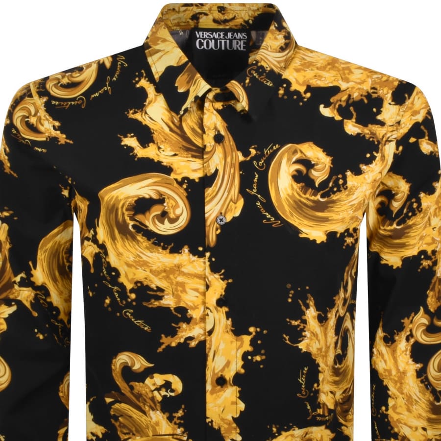 Image number 2 for Versace Jeans Couture Long Sleeve Shirt Black