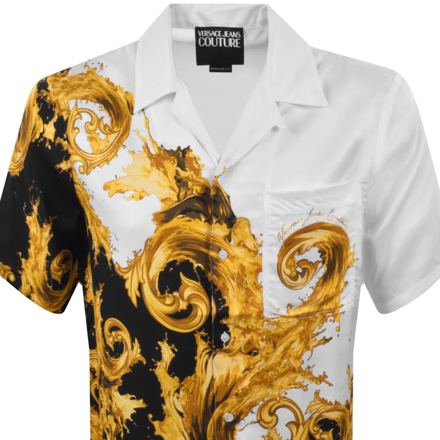 Image number 2 for Versace Jeans Couture Short Sleeve Shirt White