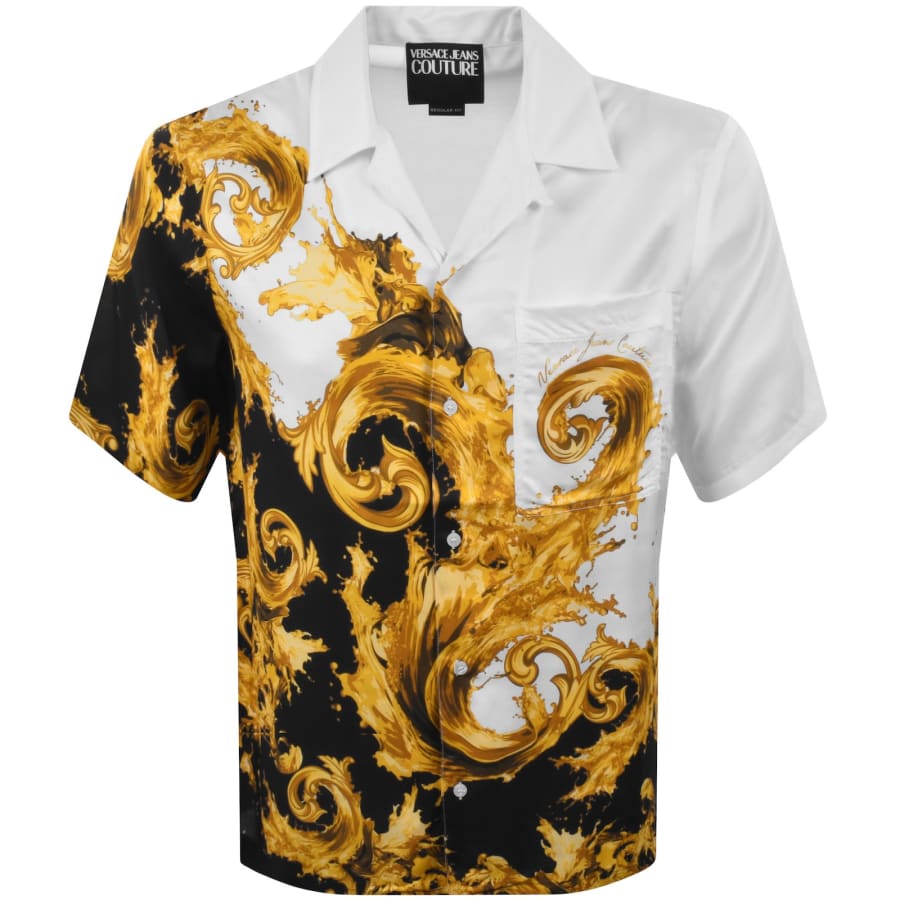 Image number 1 for Versace Jeans Couture Short Sleeve Shirt White