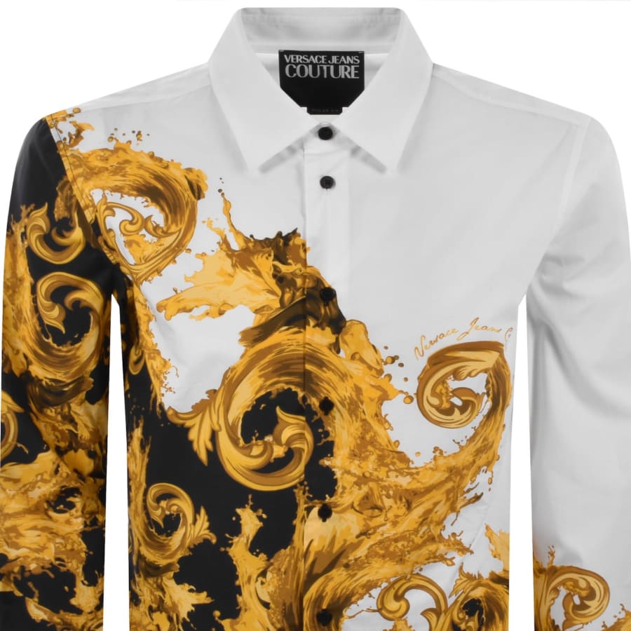 Image number 2 for Versace Jeans Couture Long Sleeve Shirt Black