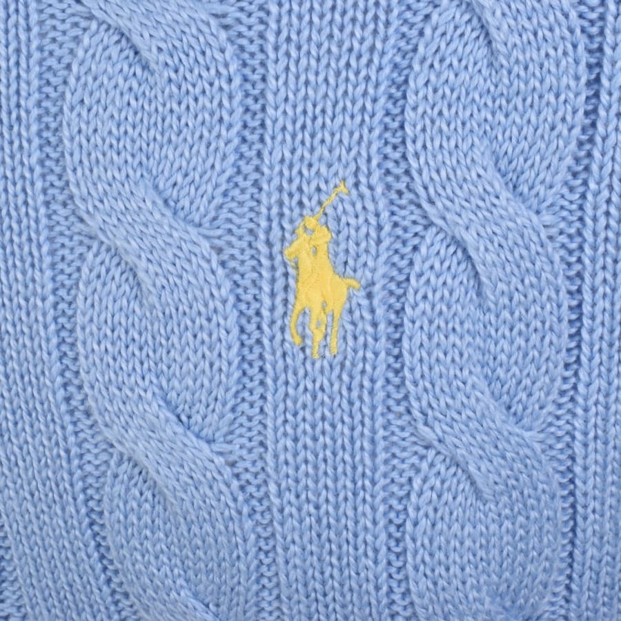Image number 3 for Ralph Lauren Driver Crew Neck Knit Jumper Blue