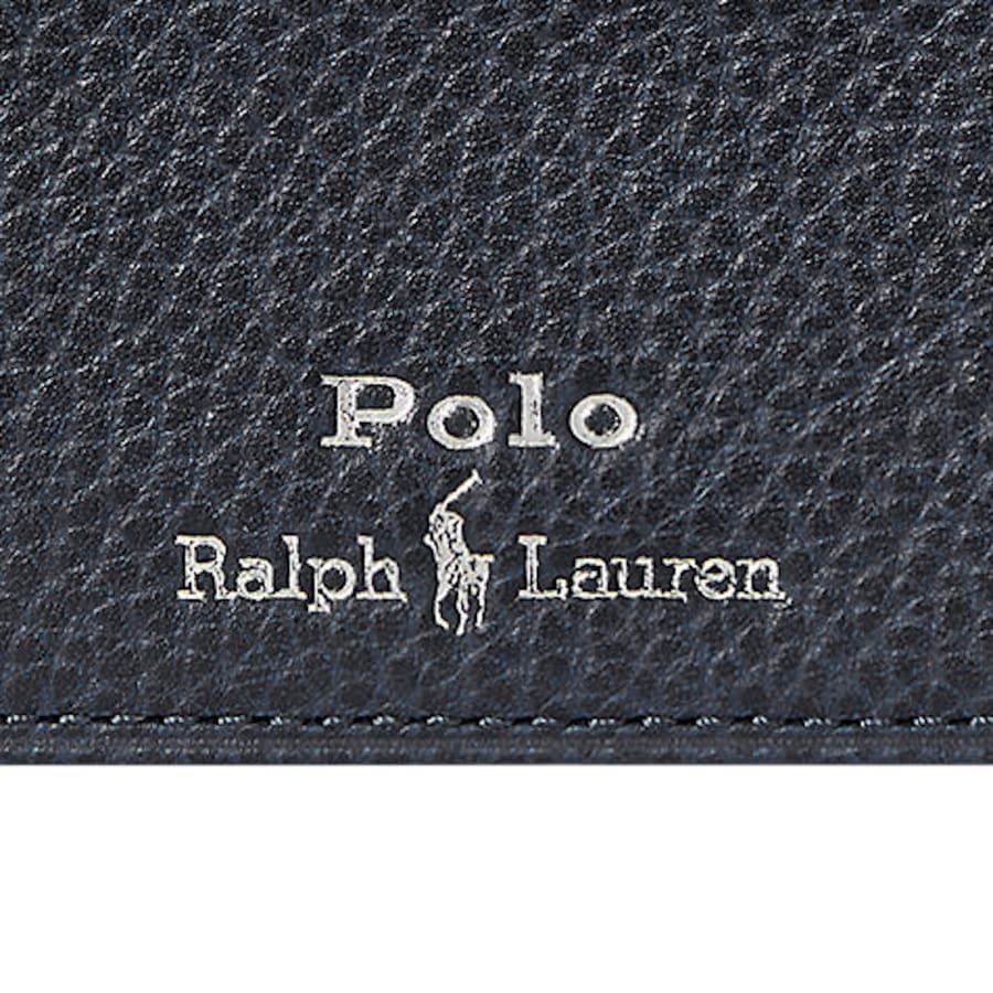 Image number 3 for Ralph Lauren Leather Card Holder Navy