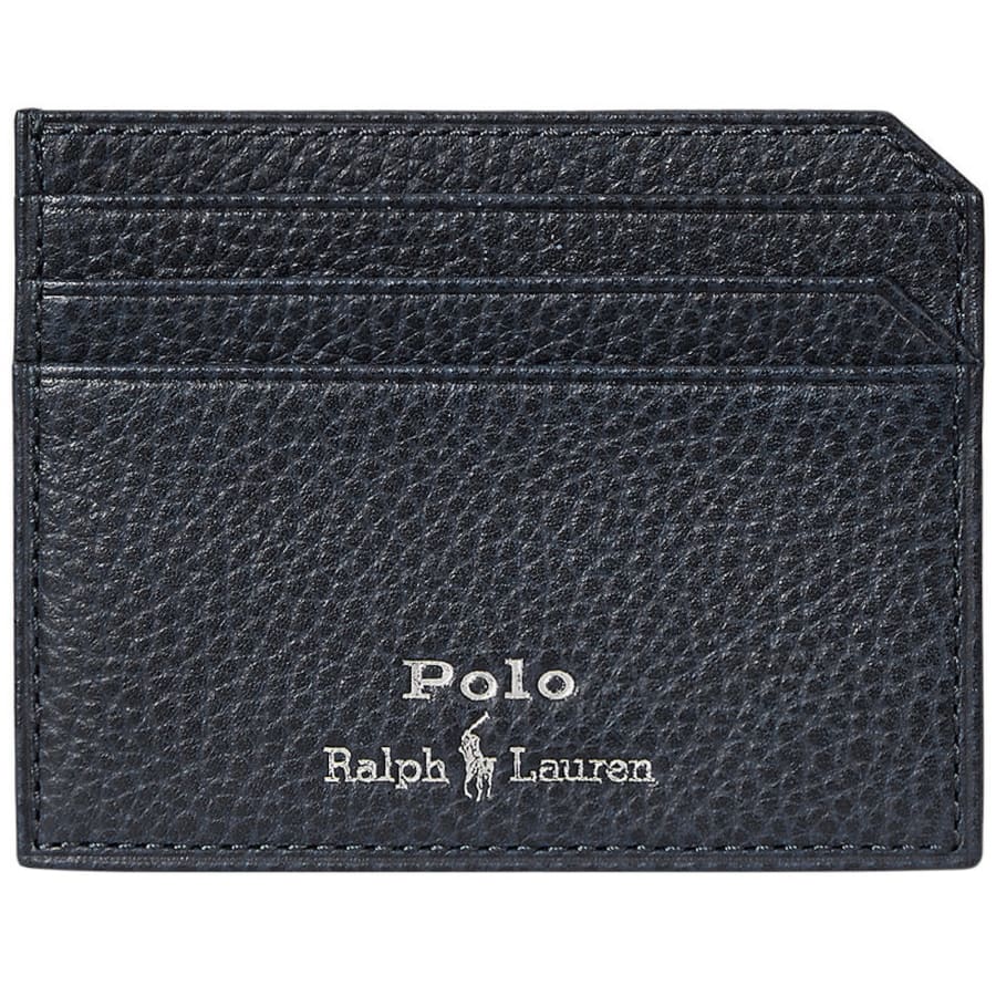Image number 1 for Ralph Lauren Leather Card Holder Navy
