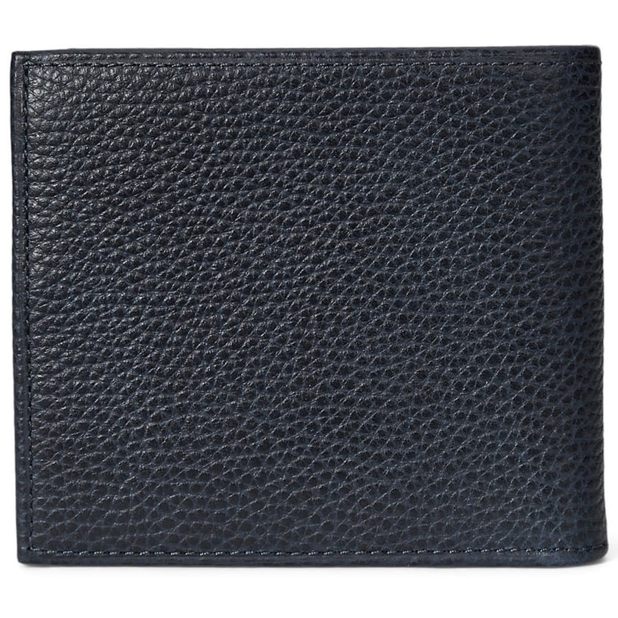 Image number 3 for Ralph Lauren Billfold Leather Wallet Navy