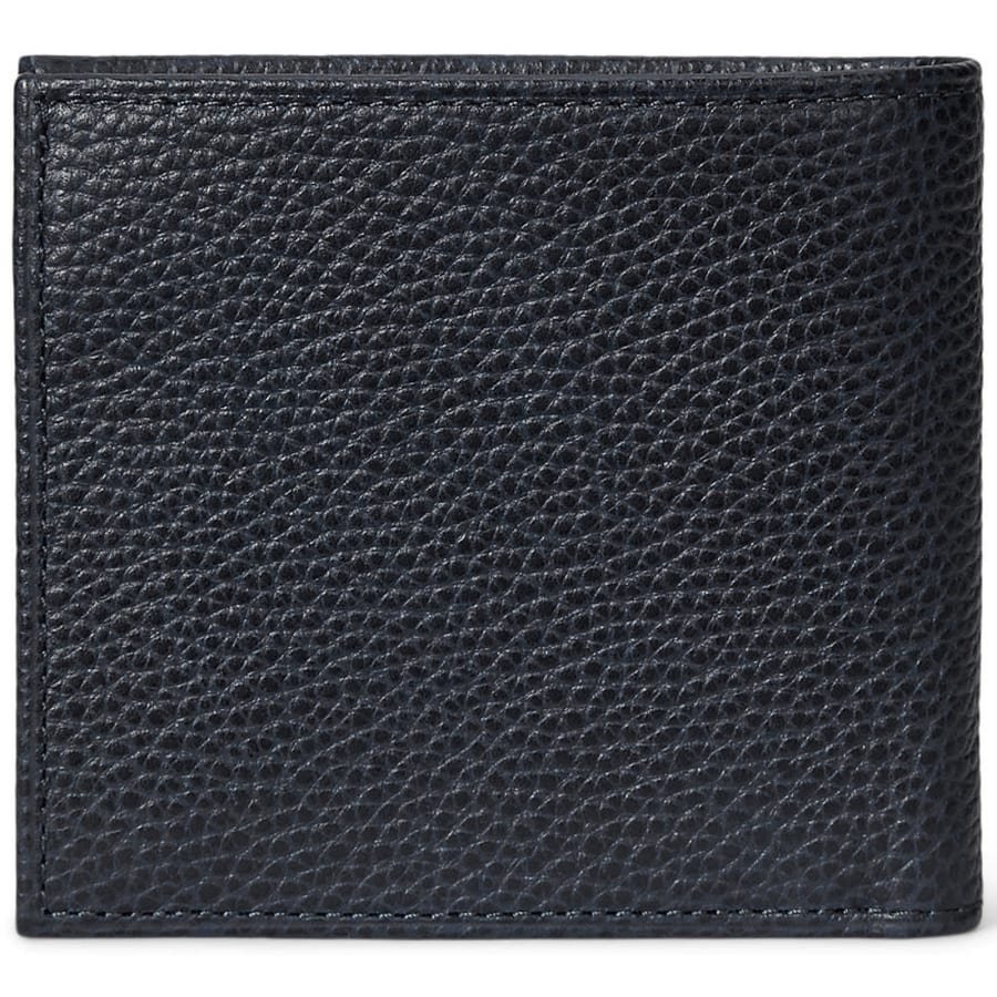 Image number 3 for Ralph Lauren Billfold Coin Leather Wallet Navy