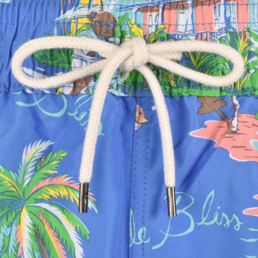 Image number 5 for Ralph Lauren Bahamas Bear Swim Shorts Blue
