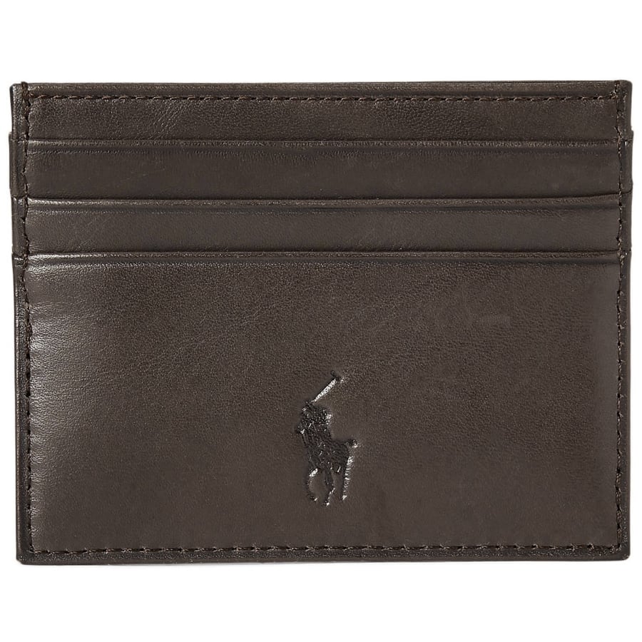 Image number 3 for Ralph Lauren Belt And Card Holder Gift Set Brown