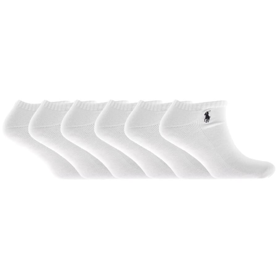 Image number 1 for Ralph Lauren 6 Pack Socks White