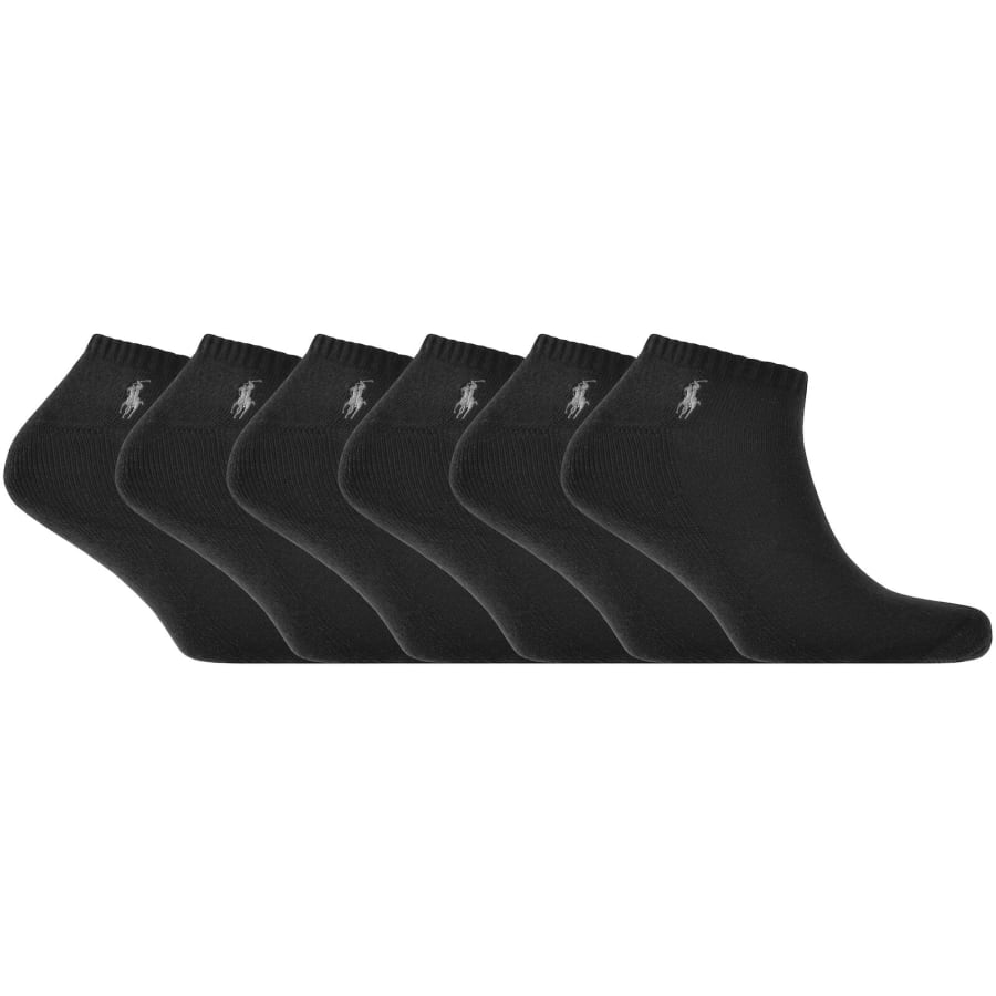 Image number 1 for Ralph Lauren 6 Pack Socks Black
