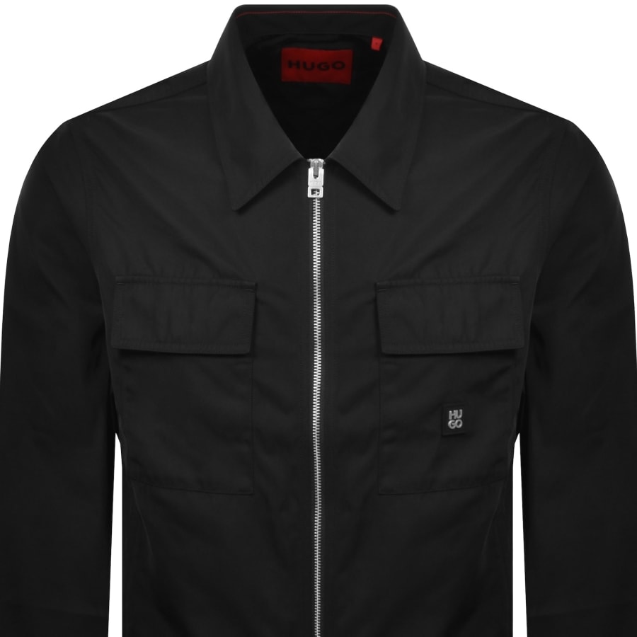 Image number 2 for HUGO Elack Overshirt Black