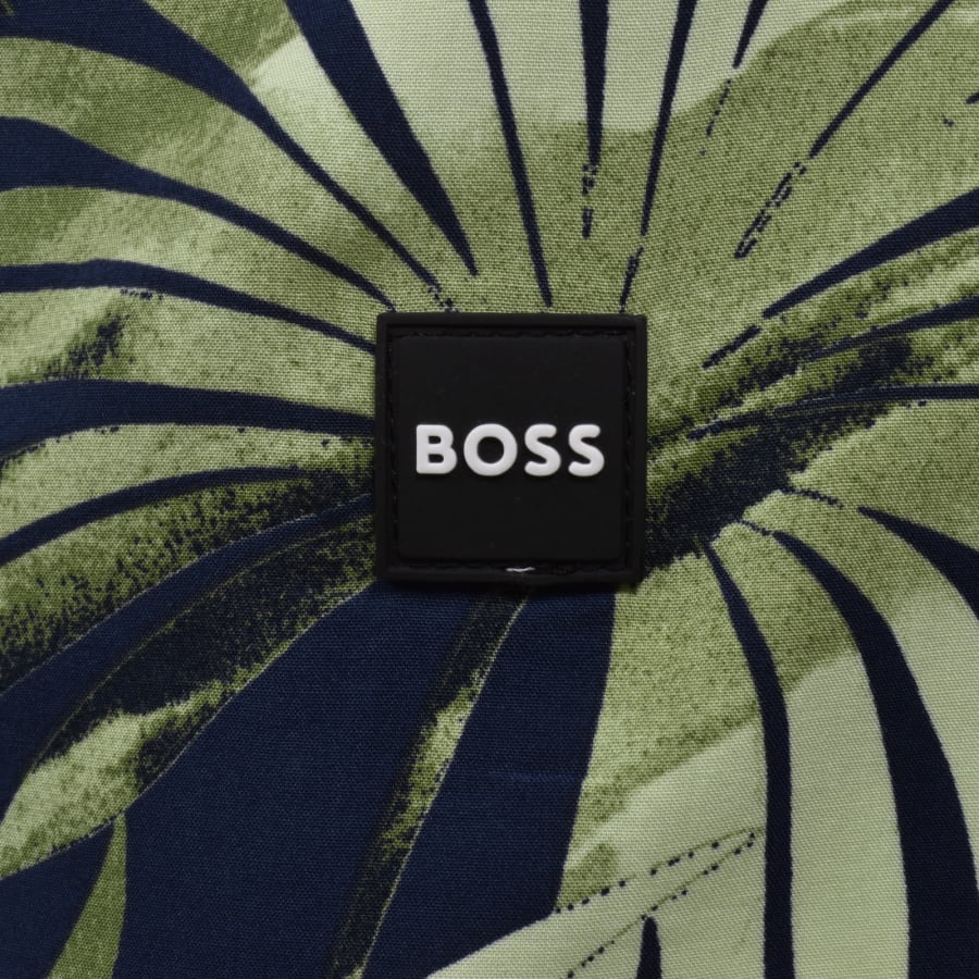 Image number 3 for BOSS Short Sleeve Beach Shirt Beige