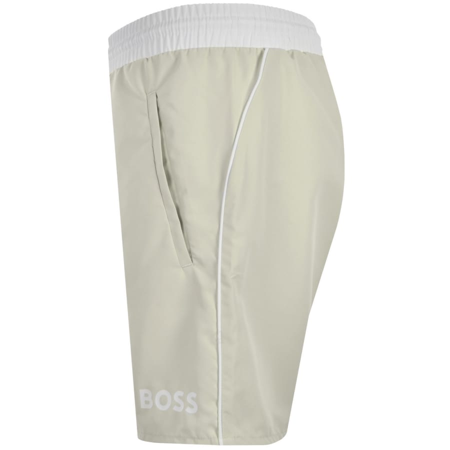 Image number 5 for BOSS Starfish Swim Shorts Beige