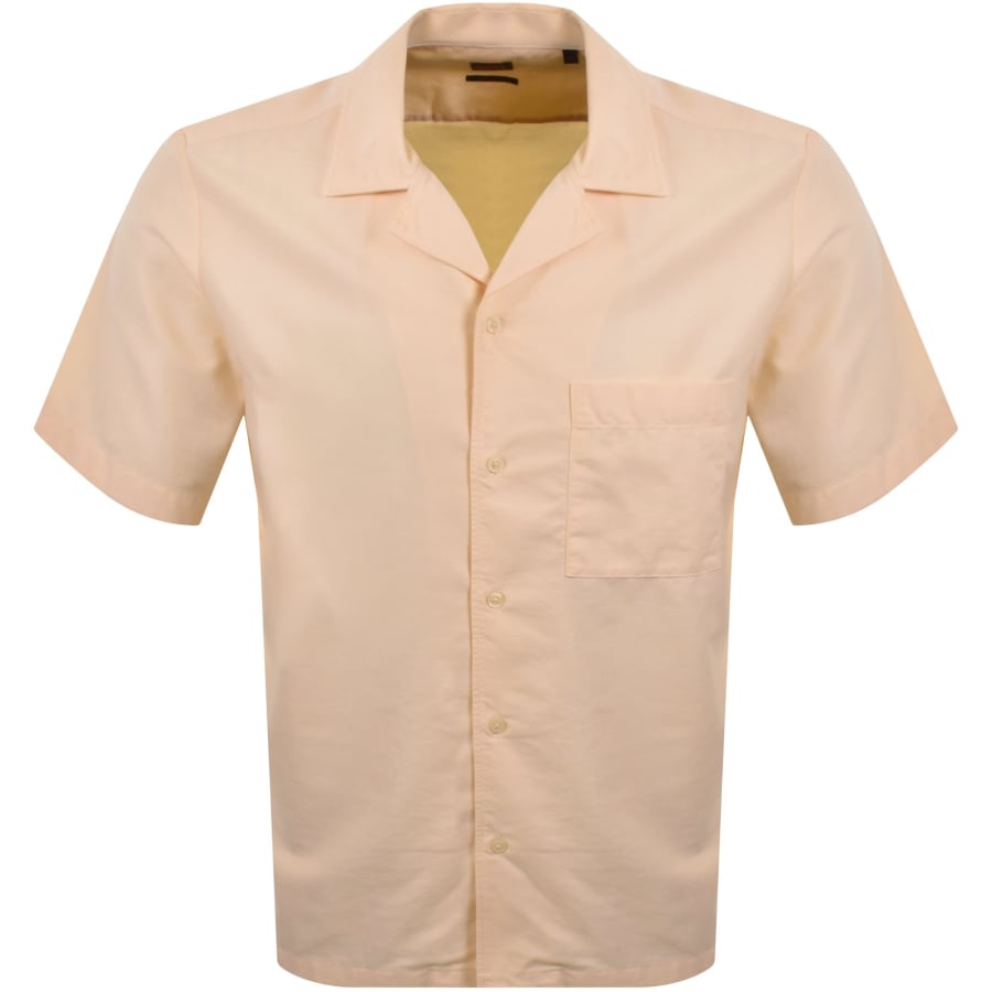 Image number 1 for BOSS Rayer M Short Sleeve Shirt Orange