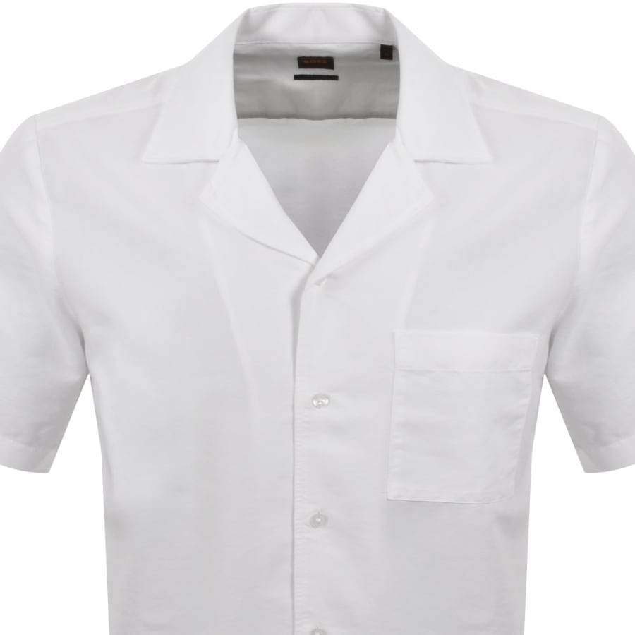 Image number 2 for BOSS Rayer M Short Sleeve Shirt White