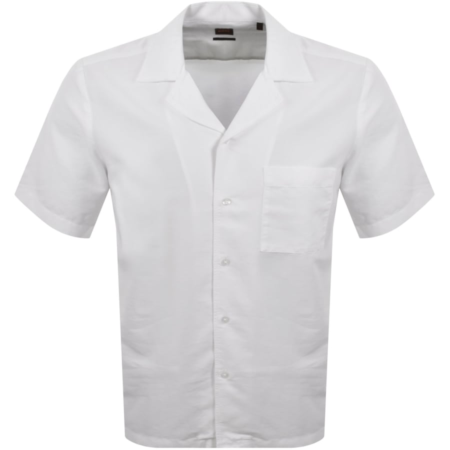 Image number 1 for BOSS Rayer M Short Sleeve Shirt White