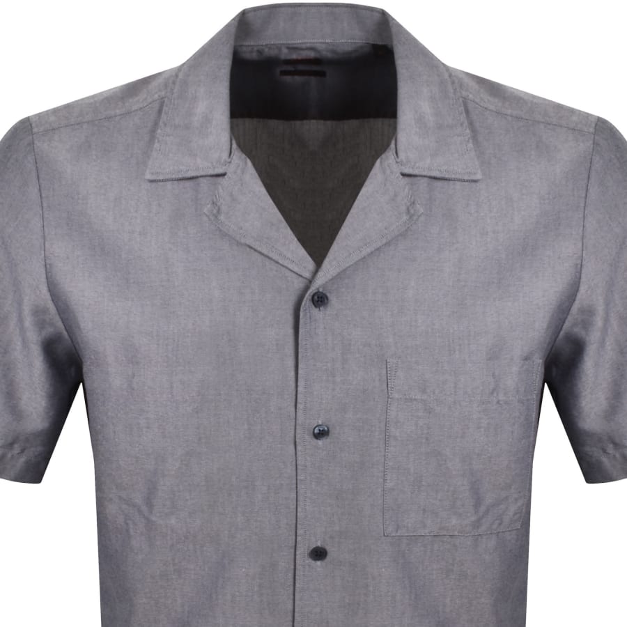 Image number 2 for BOSS Rayer M Short Sleeve Shirt Dark Blue