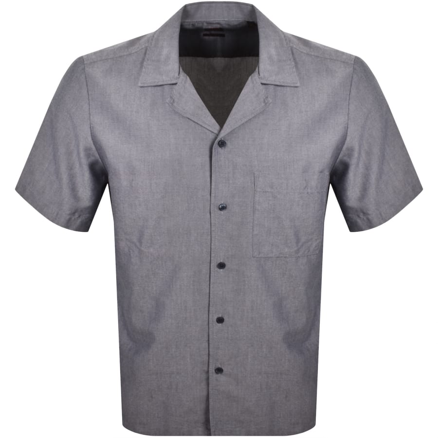 Image number 1 for BOSS Rayer M Short Sleeve Shirt Dark Blue