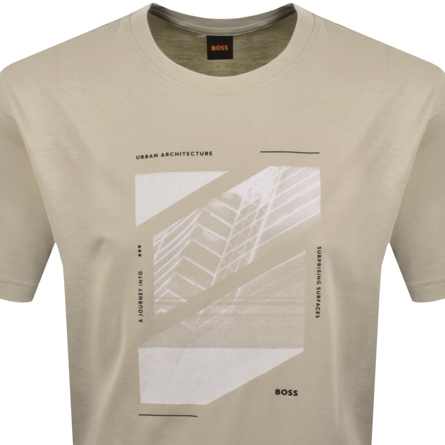 Image number 2 for BOSS TE Journey T Shirt Beige
