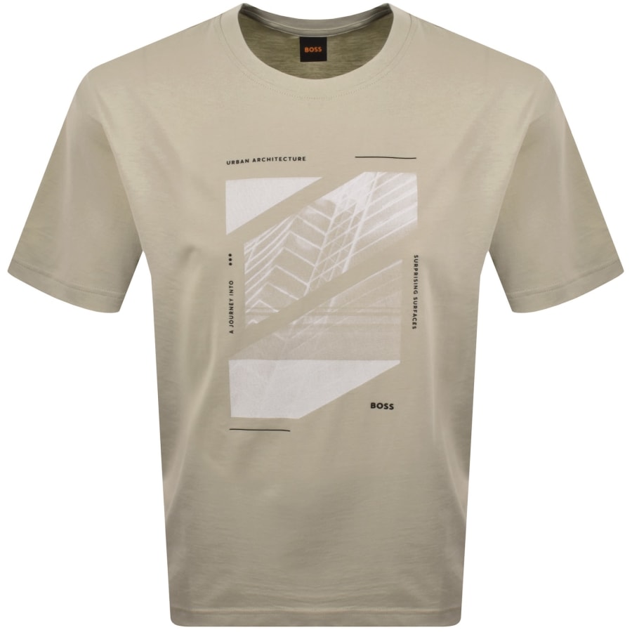 Image number 1 for BOSS TE Journey T Shirt Beige