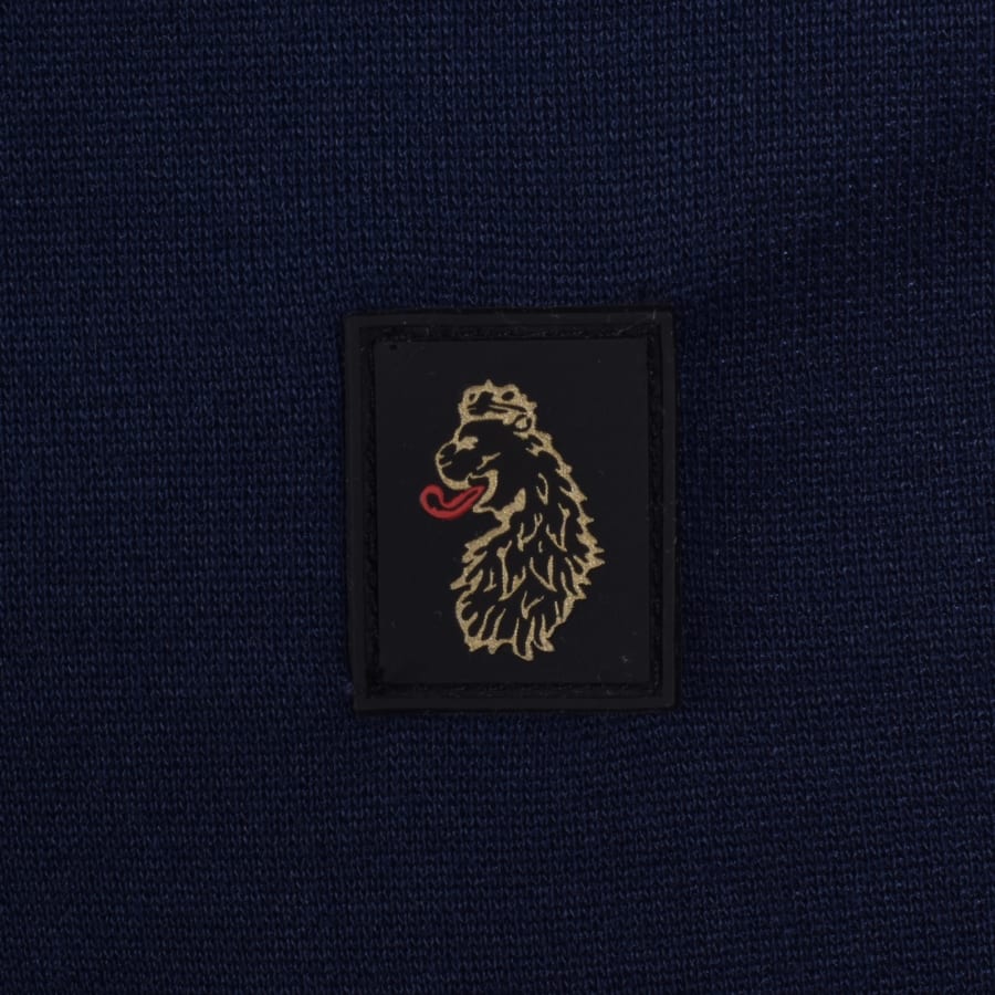 Image number 3 for Luke 1977 Turret Zip Polo T Shirt Navy