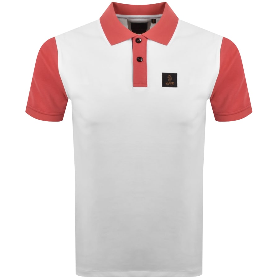 Image number 1 for Luke 1977 Saddleworth Polo T Shirt White