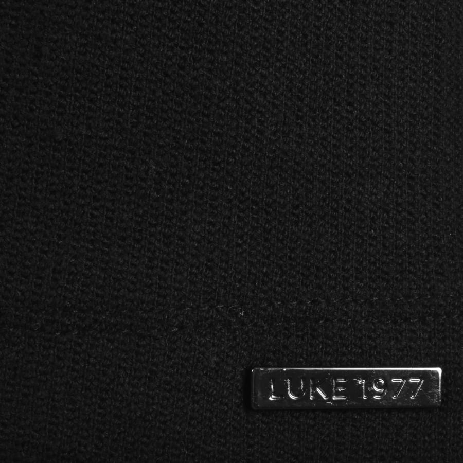 Image number 3 for Luke 1977 Masaya Knit Polo T Shirt Black