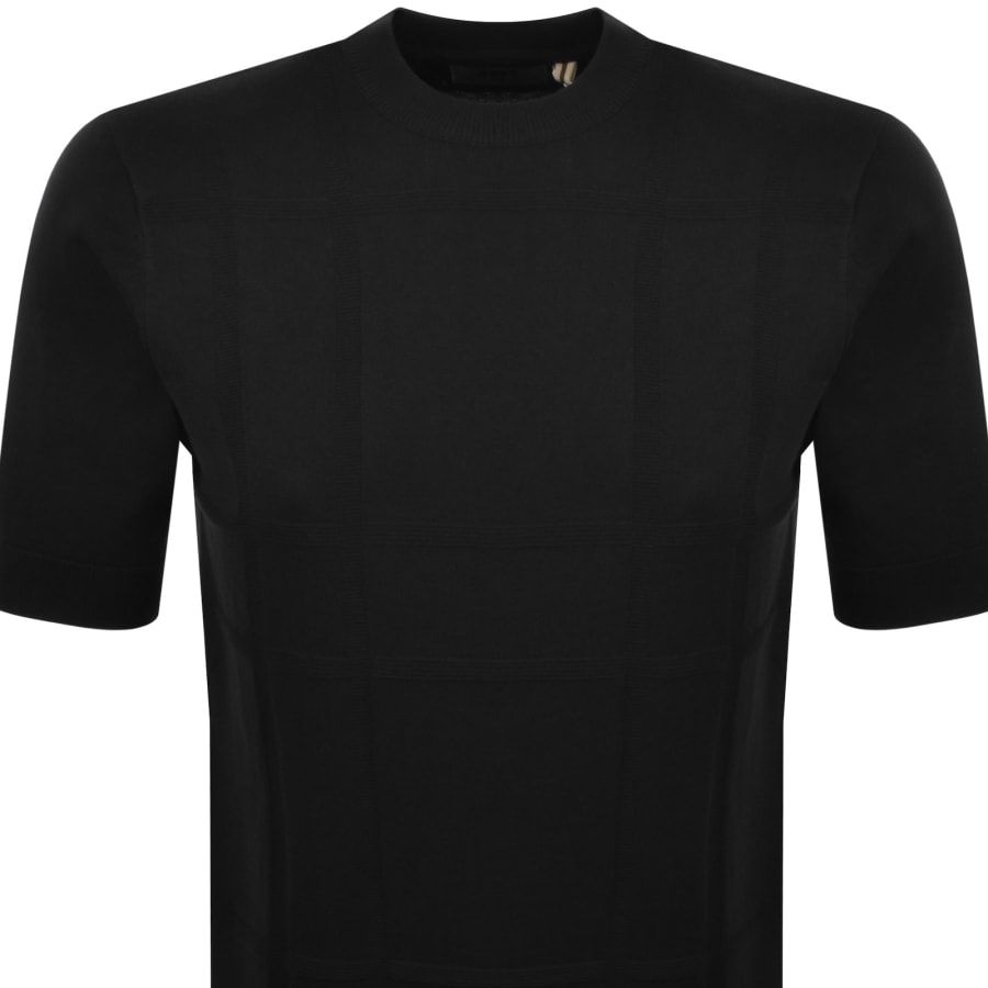 Image number 2 for Luke 1977 Lerwick Tonal Knit T Shirt Black