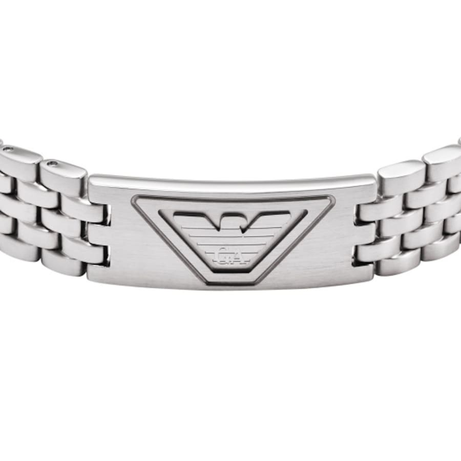 Image number 2 for Emporio Armani Stainless Steel ID Bracelet Silver
