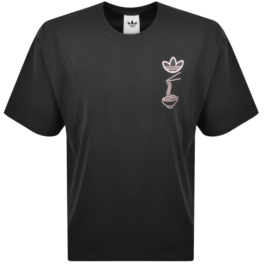 Image number 2 for adidas Originals Soba Cat Graphic T Shirt Grey