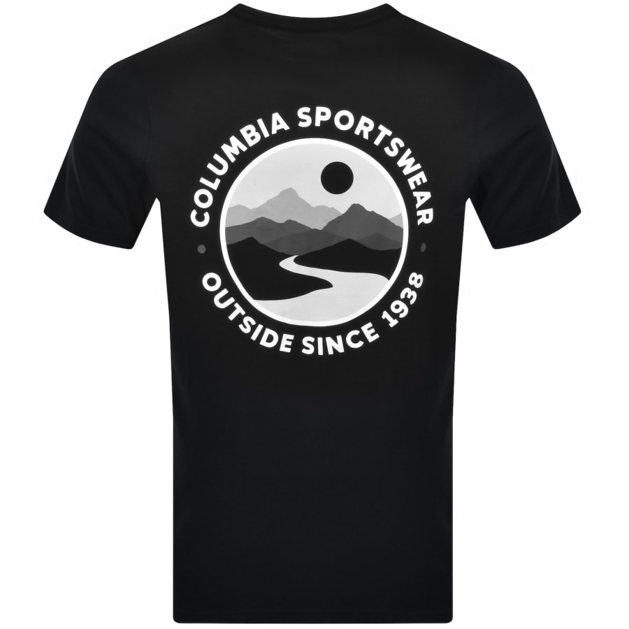 Image number 4 for Columbia Outdoor Back Graphic T Shirt Black