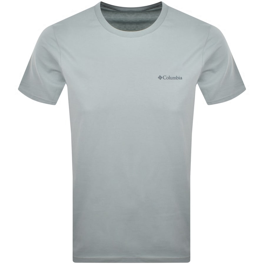 Image number 2 for Columbia Logo Back T Shirt Blue