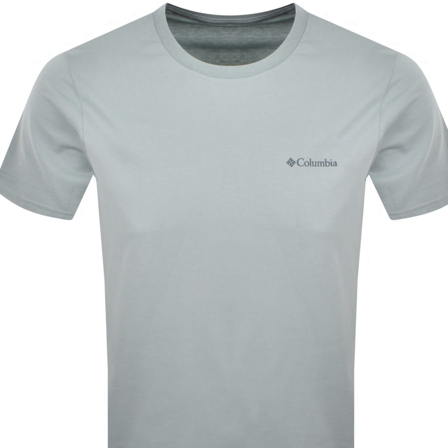 Image number 3 for Columbia Logo Back T Shirt Blue