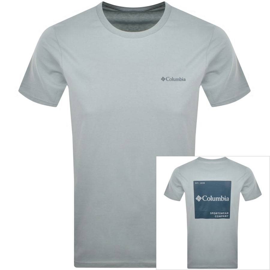 Image number 1 for Columbia Logo Back T Shirt Blue