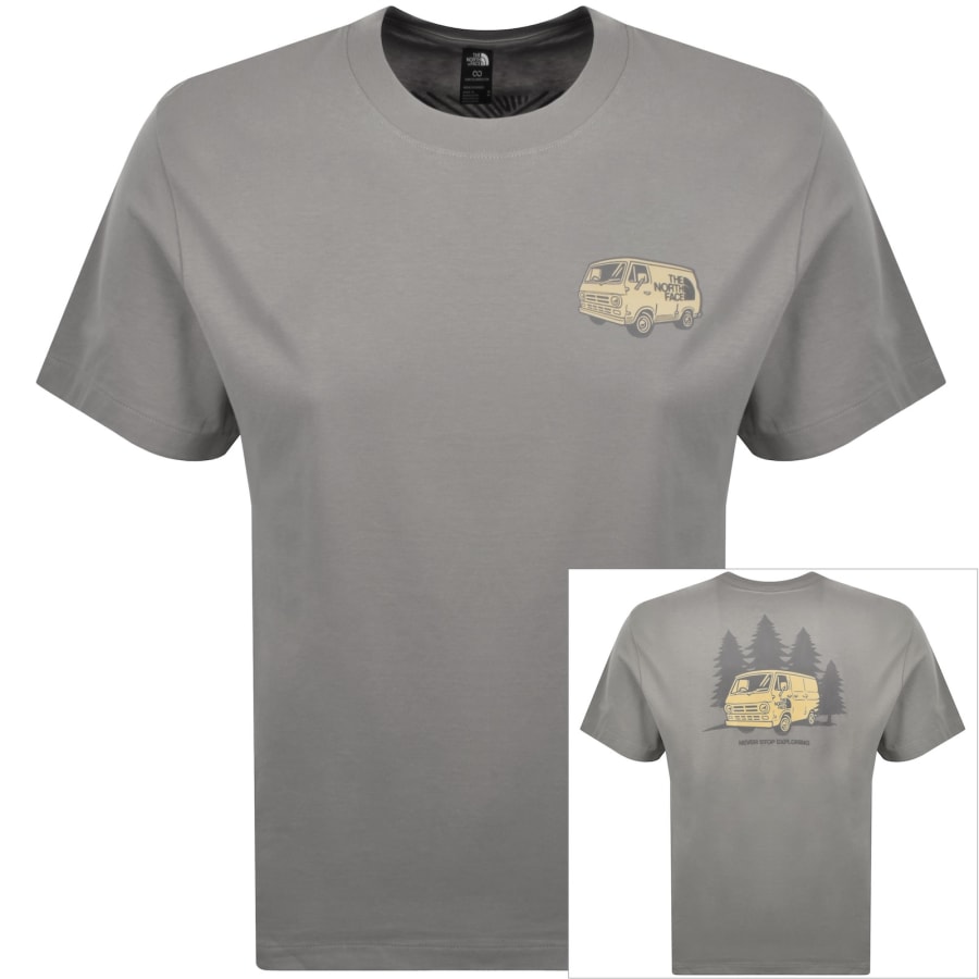 Image number 1 for The North Face Van Life T Shirt Grey