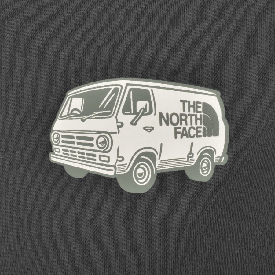 Image number 4 for The North Face Van Life T Shirt Grey