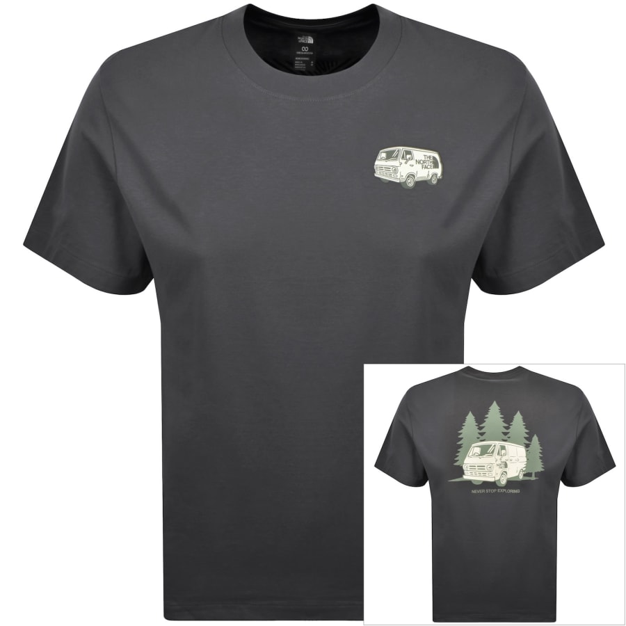 Image number 1 for The North Face Van Life T Shirt Grey
