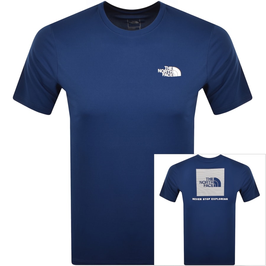 Image number 1 for The North Face 24/7 Box T Shirt Blue