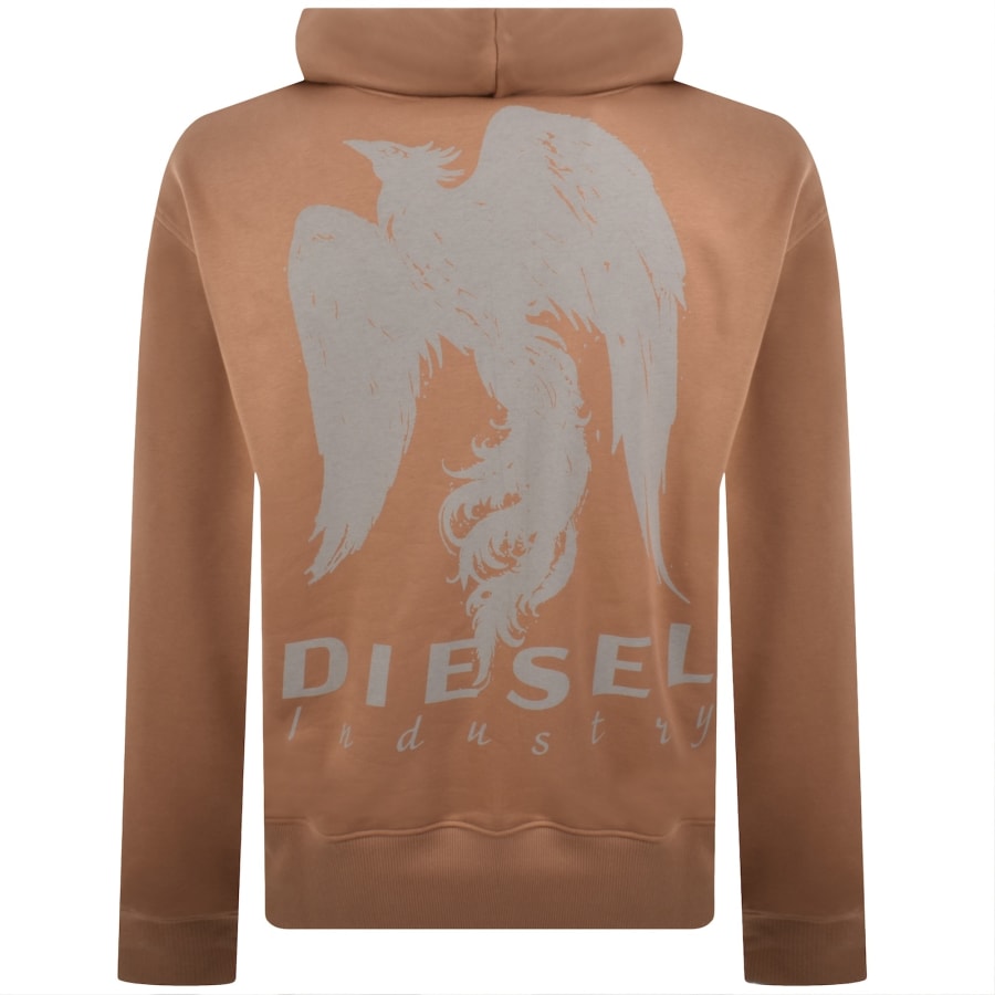 Image number 5 for Diesel S Macs Hoodie Brown