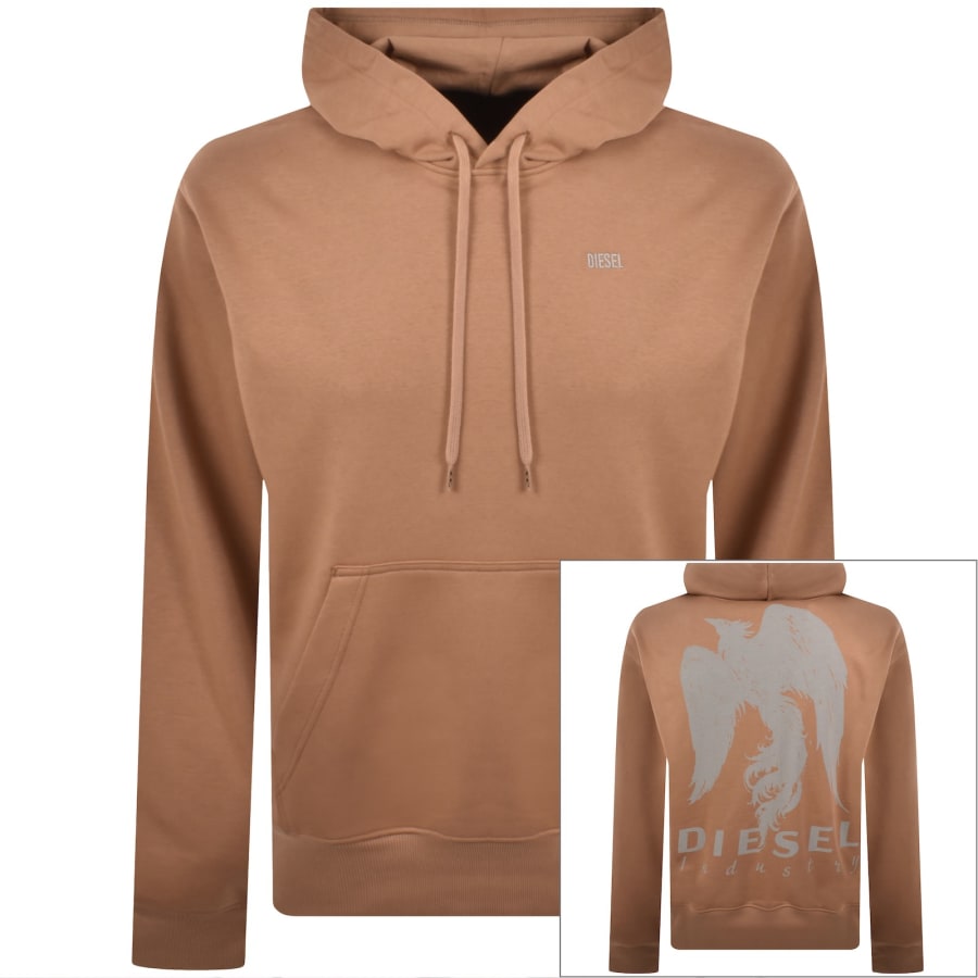 Image number 1 for Diesel S Macs Hoodie Brown