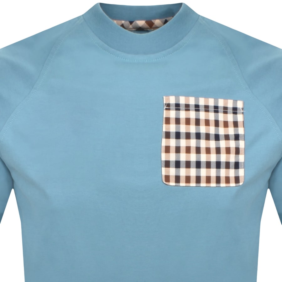 Image number 2 for Aquascutum Pocket T Shirt Blue